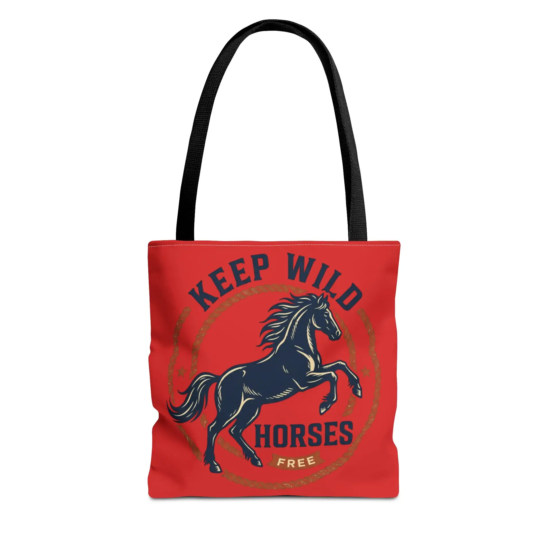 Keep Wild Horses Tote Bag — Vintage Free Spirit Horse Canvas Tote - Image 2